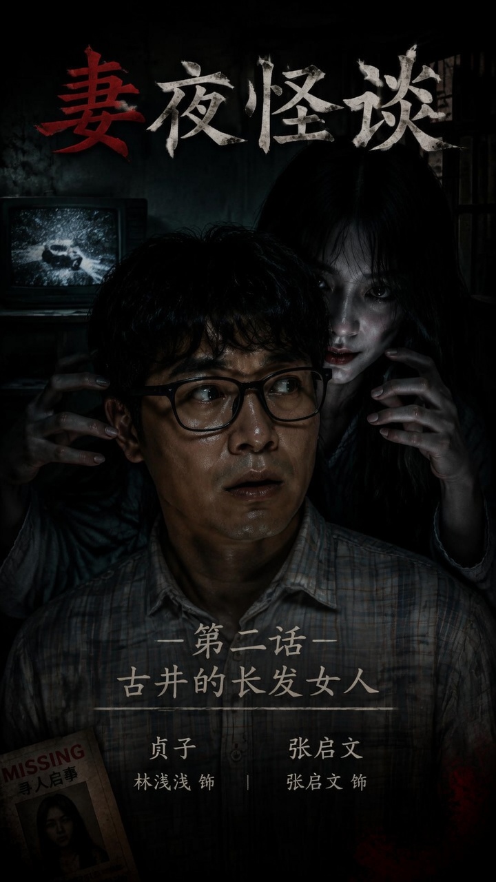 妻夜怪谈 古井的长发女人