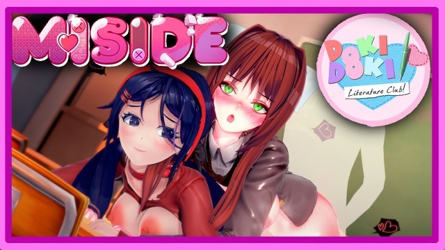 Miside - Doki Doki文学俱乐部 - Mita和Monika祝你好运！